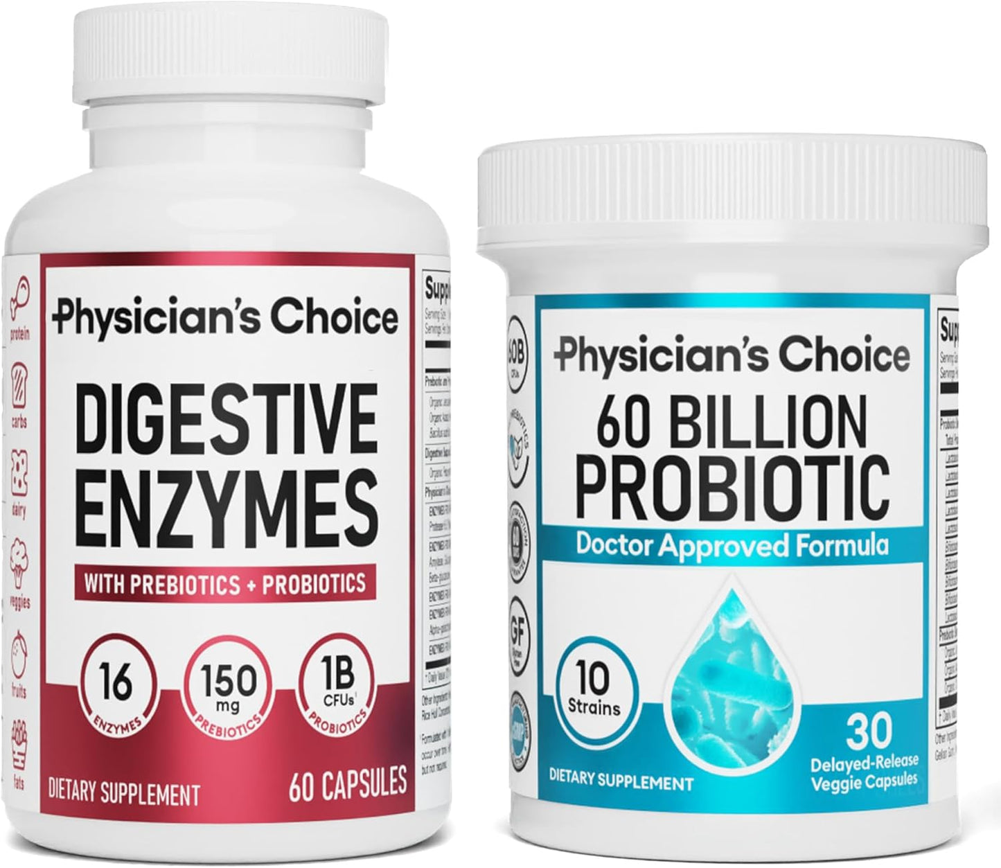 ORBITZ™  - DIGESTIVE ENZYMES 60CT + 60B PROBIOTIC 30CT