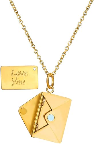 ORBITZ™   - ENVELOPE LOVE LETTER PENDANT NECKLACE