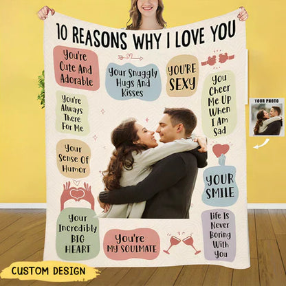 ORBITZ™   - 10 REASONS I ADORE MY PERSONALIZED PHOTO BLANKET